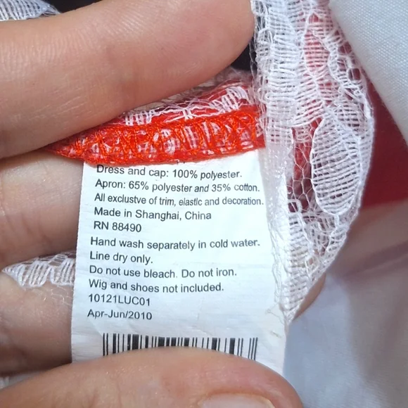 Vintage 1960s 1970s 3 pieces Red Mrs. Clause Christmas Hostess Maxi Dress M/L - Picture 11 of 11